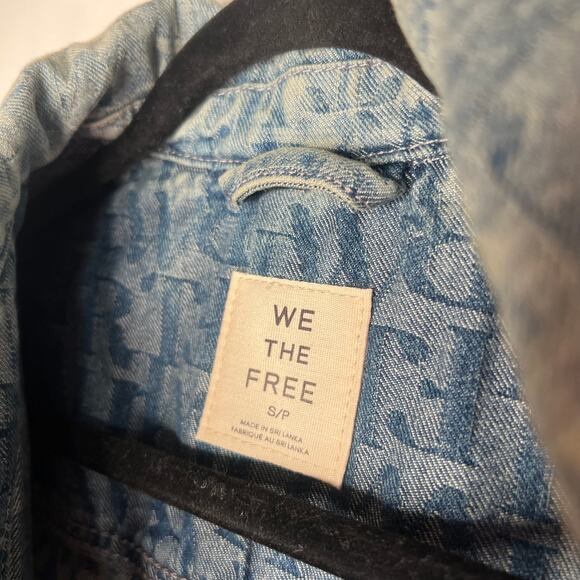 Free People Denim Jacket Size Small - Picture 5 of 10